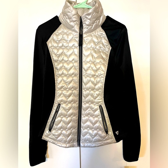 Betsey Johnson Jackets & Blazers - Betsey Johnson Performance silver track jacket